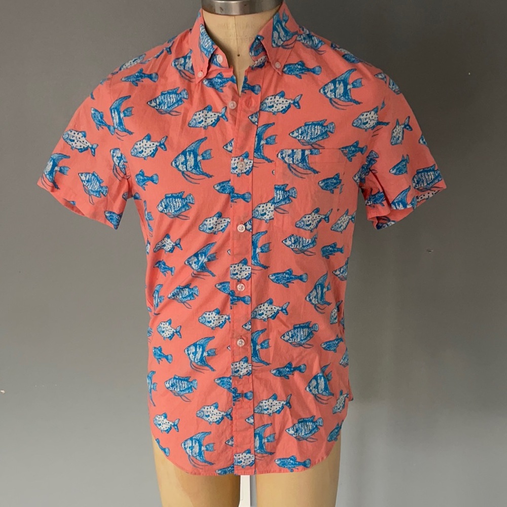 J Crew short sleeve button down shirt.